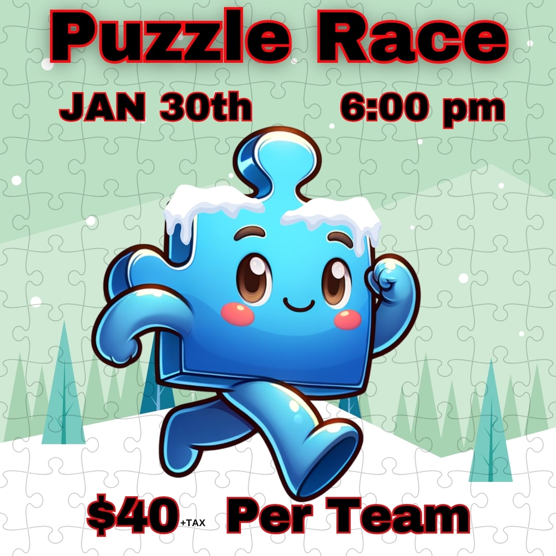 Puzzle Race - January 30th @6pm - (1 purchase is for a team play)