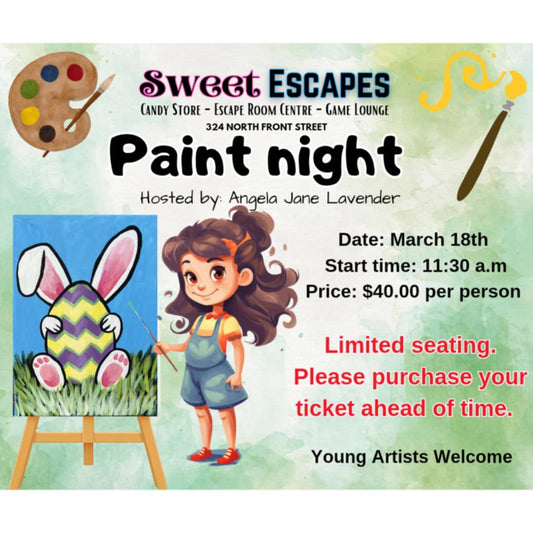 Paint Night with Angela - March 18th @11:30am