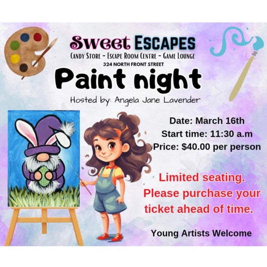 Paint Night with Angela - March 16th @11:30am
