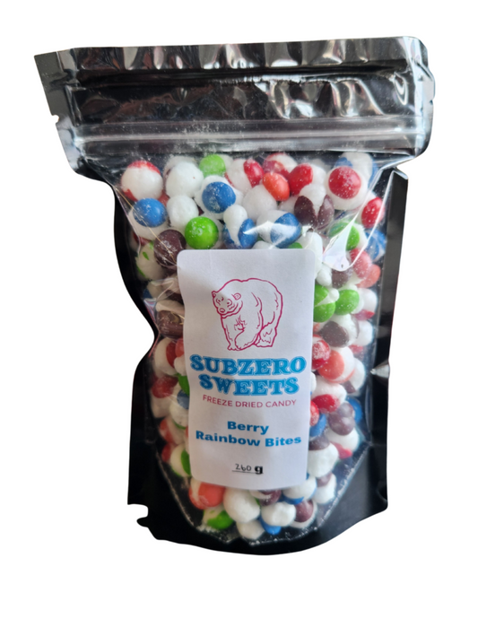 Subzero Sweets Freeze Dried Candy- Large BERRY Rainbow Bites