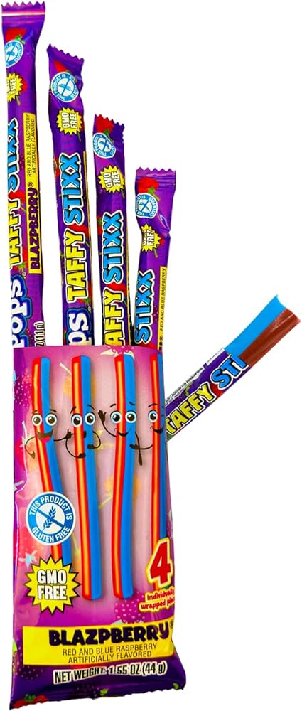 Top Pops Taffy Stixx - Blazpberry