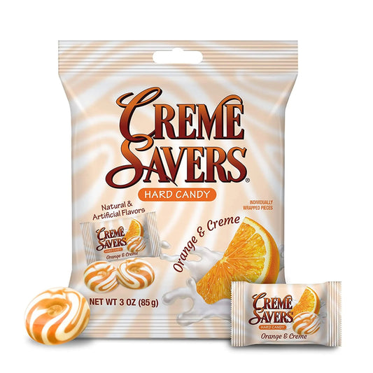 Creme Savers Peg Bag - Orange and Creme