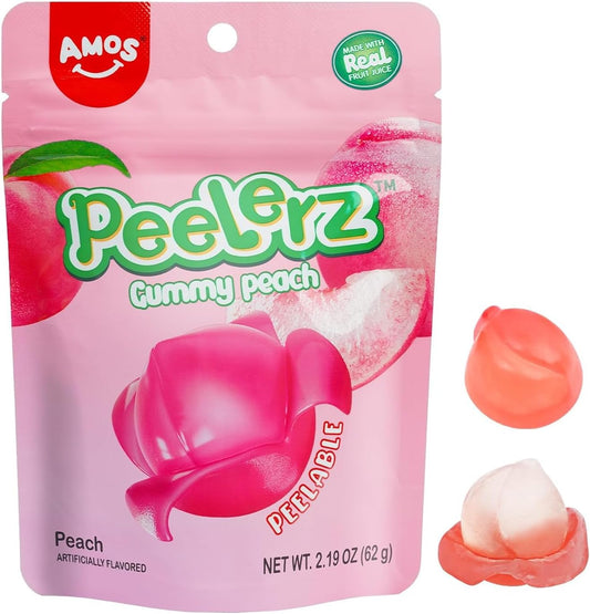 Amos Peelerz Gummy Peach - 6oz