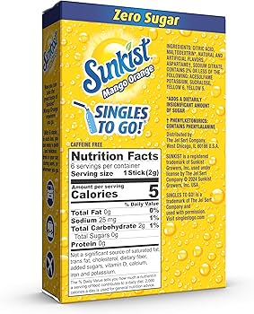 Sweet Escapes, Drink mix, Singles to go, Sugar Free