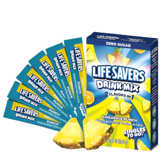 Lifesavers Singles to Go Powdered Drink Mix, Pineapple Punch