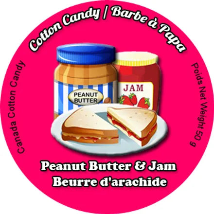 Peanut Butter & Jam Cotton Candy