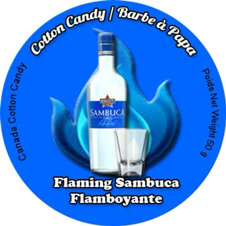 Flaming Sambuca Cotton Candy