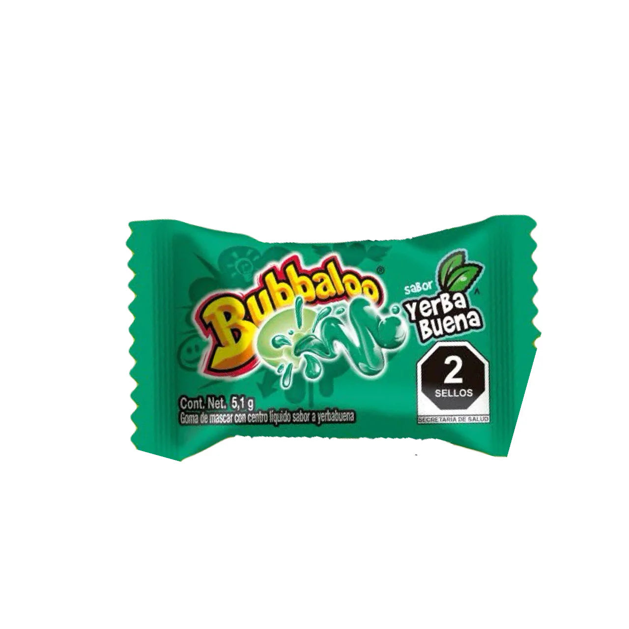 Bubbaloo Peppermint - Liquid Filled Gum (Mexico)
