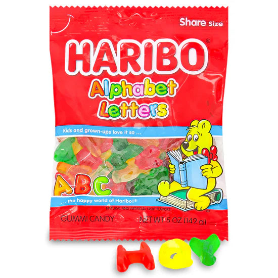 Haribo Alphabet Letters Gummi Candy