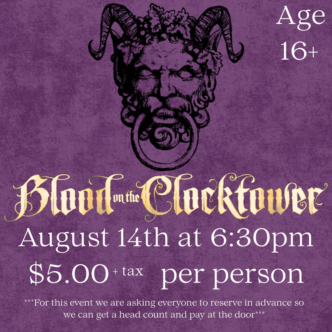 Blood On The Clocktower - August 14th @6:30PM
