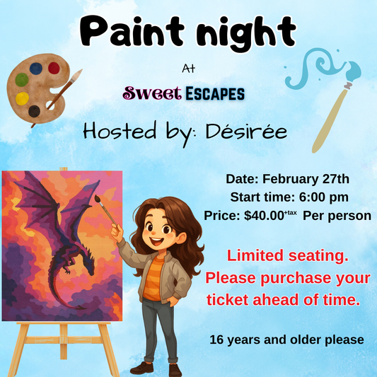 Paint Night with Désirée - February 27th @6PM