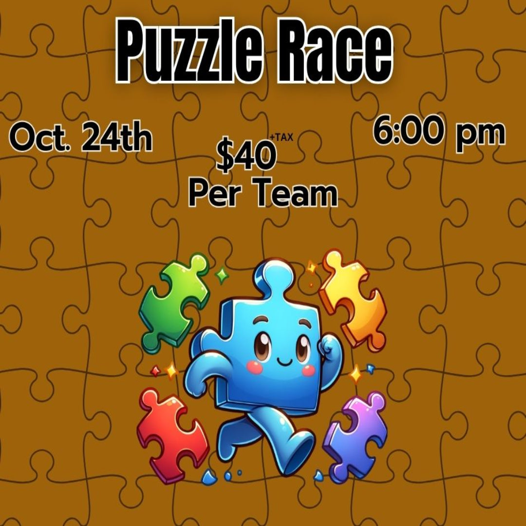 Puzzle Race - October 24th 6pm - (1 purchase is for a team play)
