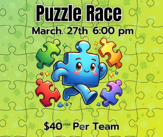 Puzzle Race - March 27th @6pm - (1 purchase is for a team play)
