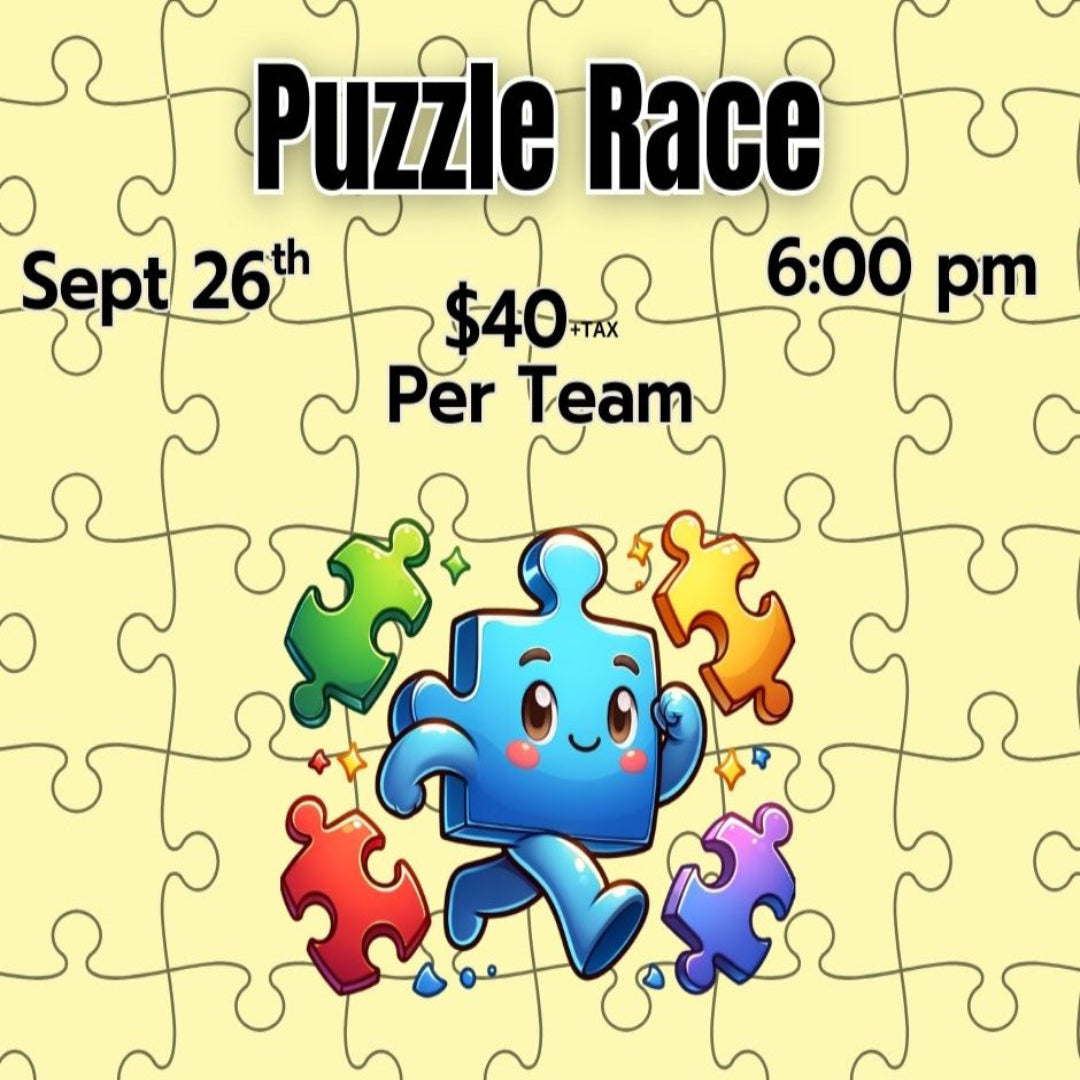 Puzzle Race - September 26th 6pm - (1 purchase is for a team play)