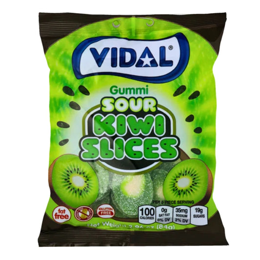Vidal Sour Kiwi Slices Gummies