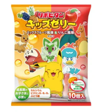 TAISHO Pokémon Lipovitan Mixed Fruit & Apple Flavor Bite-Sized Jelly
