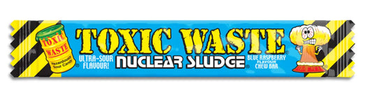 Toxic Waste Nuclear Sludge Chew Bar Sour Blue Raspberry- UK