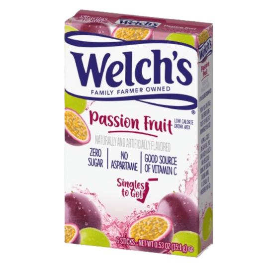 Welche's, Zero Sugar, Passion Fruit, Singles to go, Drink Mix, sweetescapes.ca