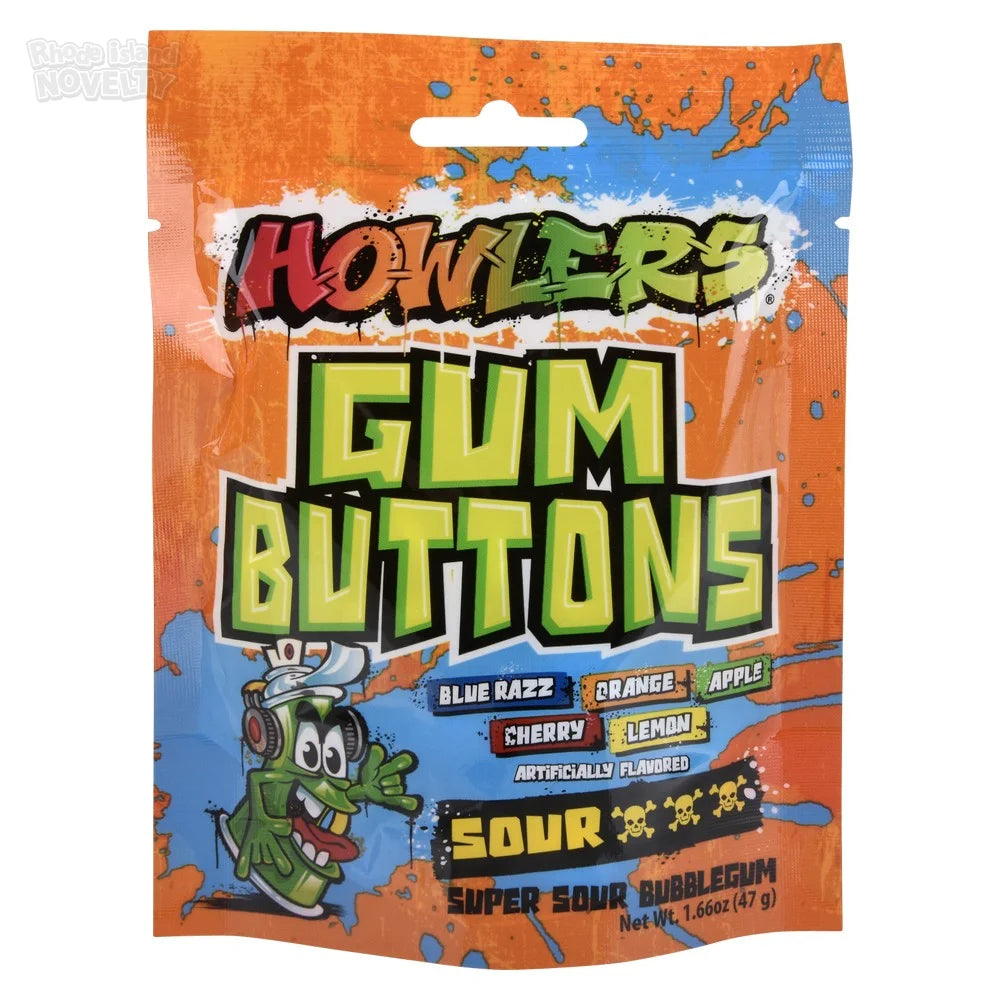Howlers Sour Gum Buttons