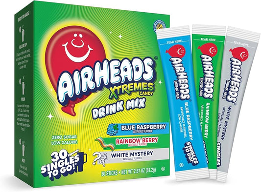 Airheads Drink Mix Variety Pack 30 Singles To Go