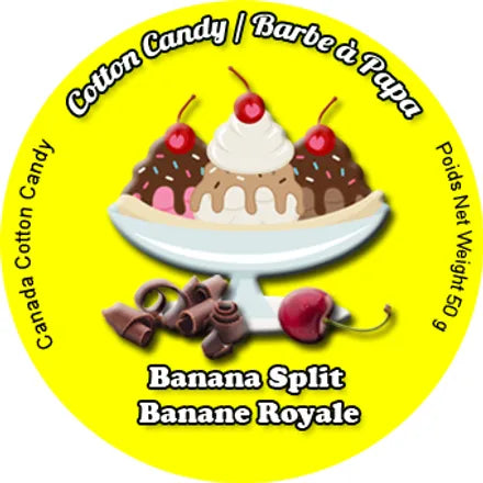 Banana Split Cotton Candy