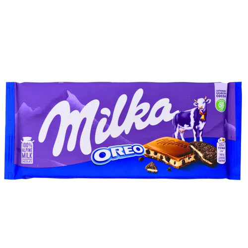 Milka Oreo Chocolate Bars - 100g