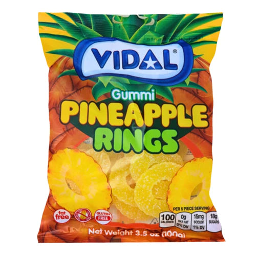 Vidal Pineapple Rings Gummies