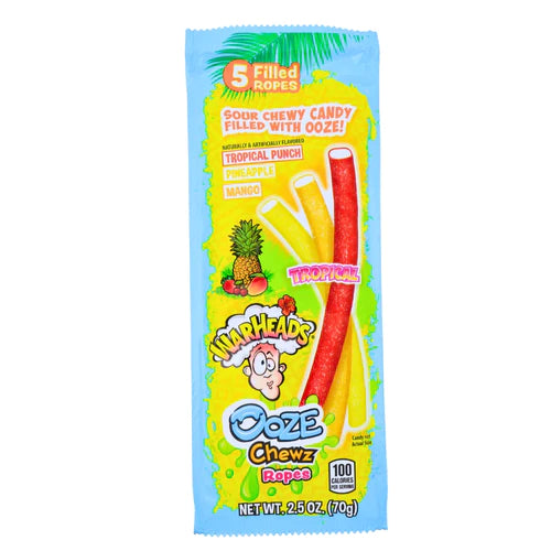 Warheads Ooze Chewz Tropical Ropes