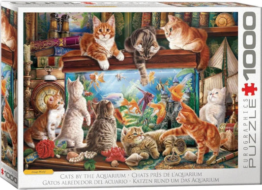 Cats by the Aquarium