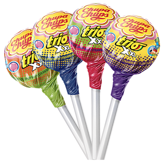 Chupa Chups Giant XXL Trio 3-in-1 Lollipops