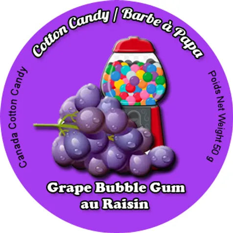 Grape Bubble Gum Cotton Candy