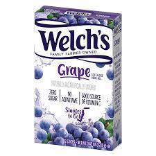 Welch's Singles To Go Water Drink Mix - Grape