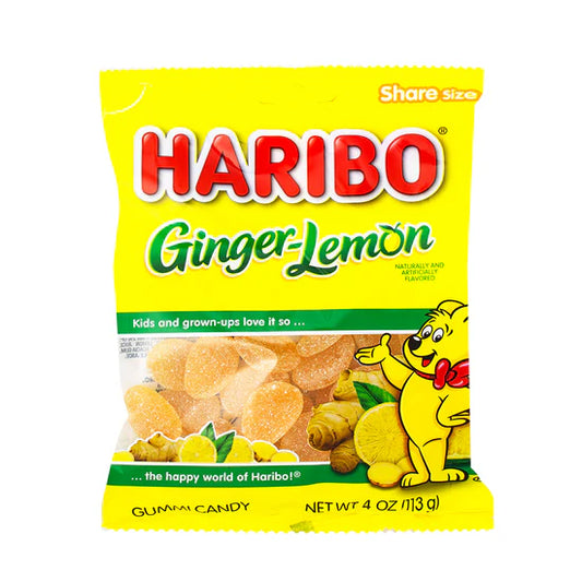 Haribo Ginger Lemon Peg Bags