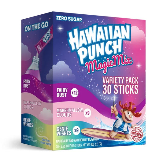 Hawaiian Punch Magic Mix Variety Pack 30 Sticks Singles To Go