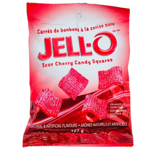 JELL-O Candy Squares - Sour Cherry