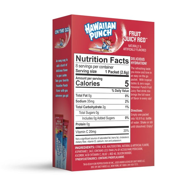 Hawaiian Punch – Fruit Juicy Red Singles To Go