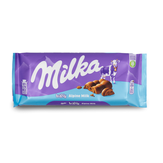 Milka bubbly Alpine Milk