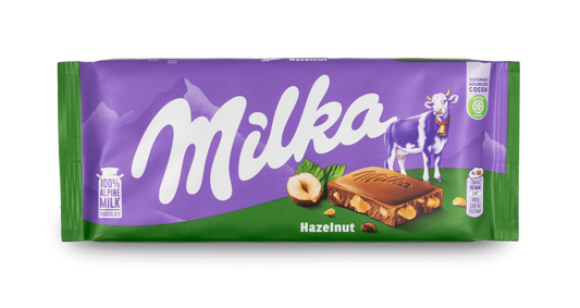 Milka Hazelnuts Chocolate Bar