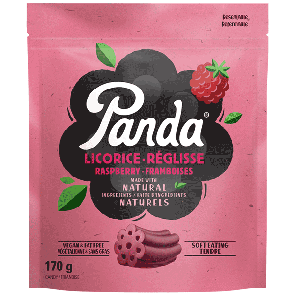 Natural Raspberry Licorice 170g