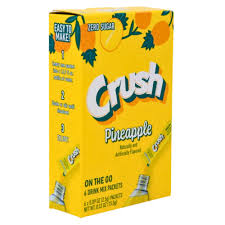 Crush On The Go Sugar Free Pineapple Drink Packets