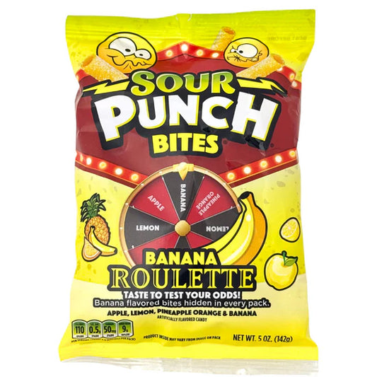 Sour Punch Bites Banana Roulette