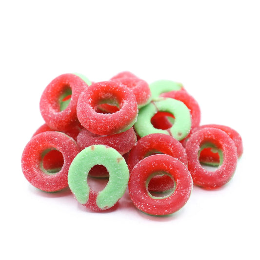Strawberry and Lime Gummy Rings