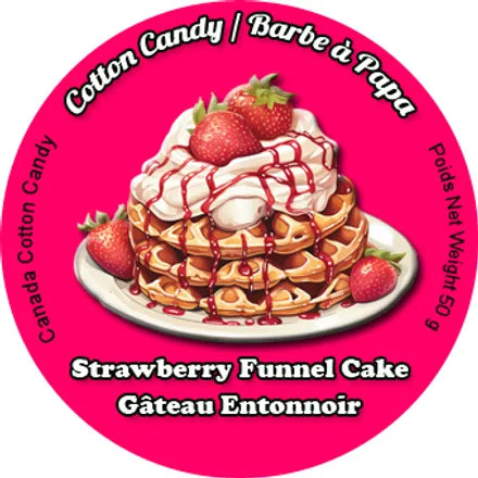 Strawberry Funnel Cake Cotton Candy