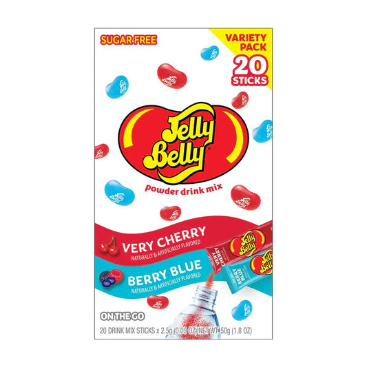 sweetescapes.ca, Jelly Belly Sugar Free drink mix, Verry Cherry, Berry Blue