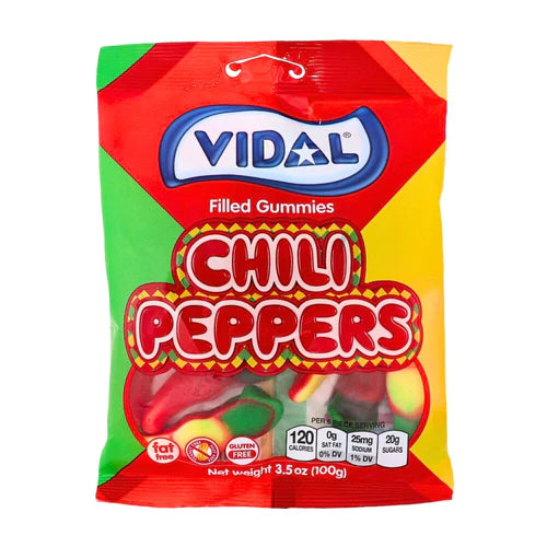Vidal Spicy Chili Peppers Filled Gummies