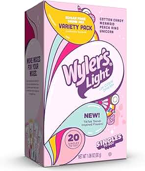 Wyler's Light variety pack box on a white background