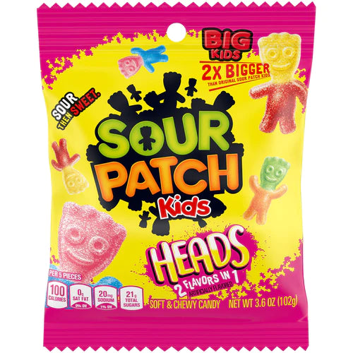 Sour Patch Kids Big Heads 102g