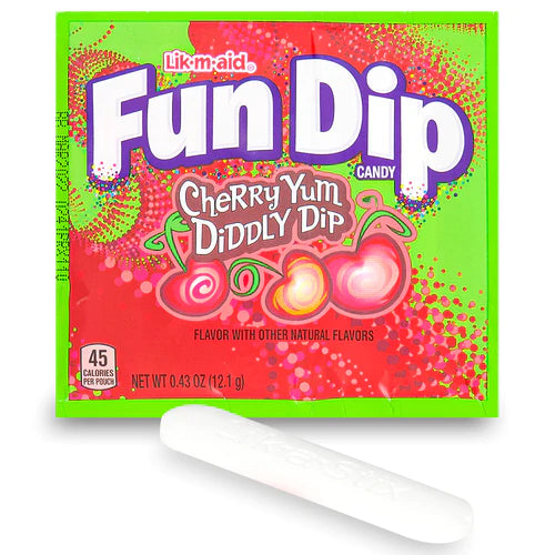 Lik-M-Aid Fun Dip Candy - Cherry Yum