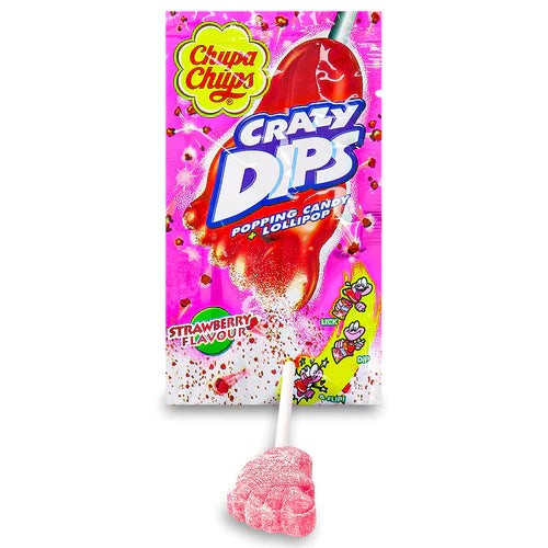 Chupa Chups Dips Strawberry Lollipops