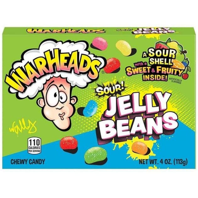 WarHeads Sour Jelly Beans Theatre Pack - 4oz - Sweet Escapes